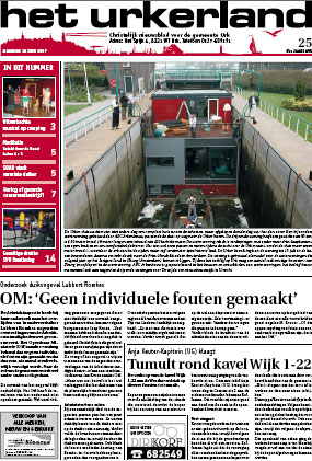 Voorpagina Het Urkerland 18 juni 2007