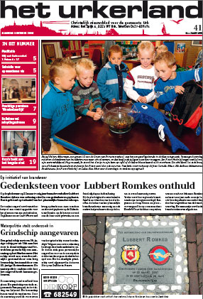 Voorpagina Het Urkerland 6 oktober 2008